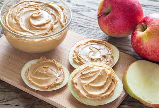 Apple Slices or Banana with Natural Peanut Butter