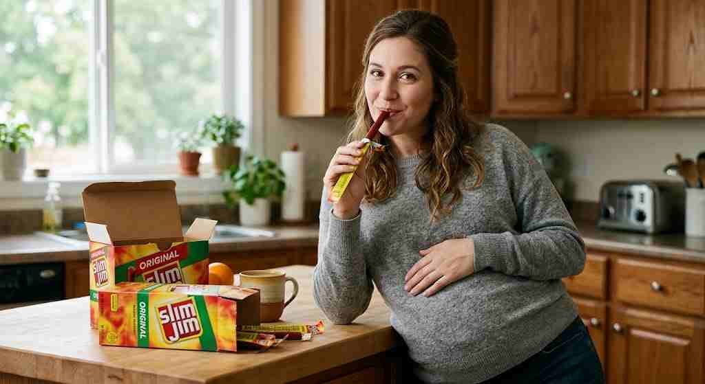 can u eat slim jims while pregnant